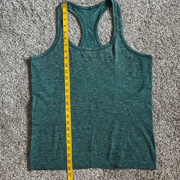 Lululemon Teal Racerback Tank Top - Swiftly Tech - Hip Length Size 12 - Picture 8 of 9